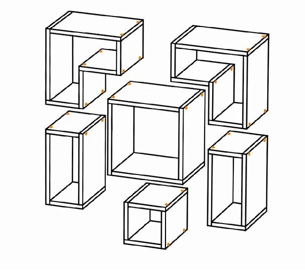 Полка "Смарт-1" ясень белый - Вид 2