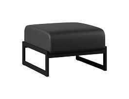 Пуф Everprof Solo Everprof Solo одноместный Металл Черный Экокожа Черный - Фото предпросмотра