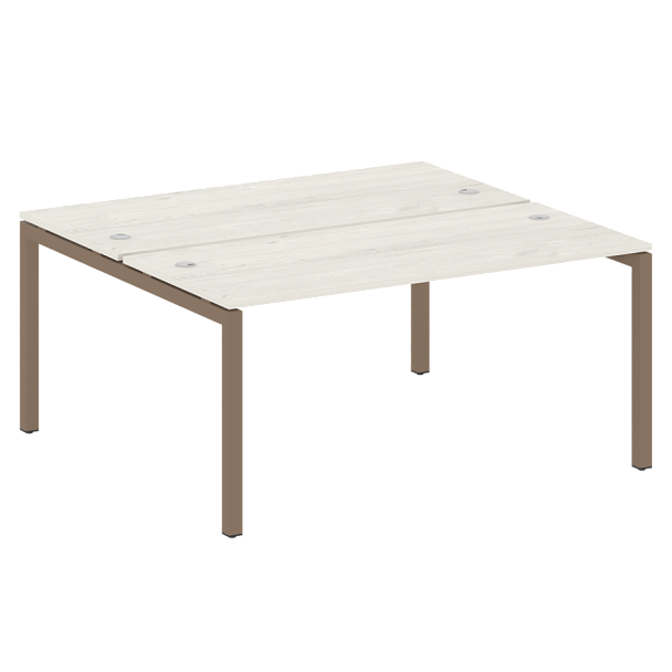 Metal System Quattro Р. ст. на П-образном м/к 50БП.РАС-СП-2.4 Дуб наварра/Мокко металл 1600*1475*750 - Вид 1