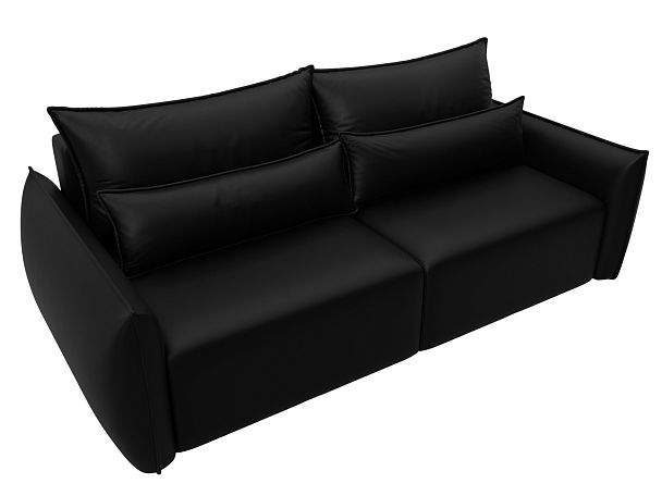 Диван прямой Лига-051 НПБ Экокожа черный - Вид 6