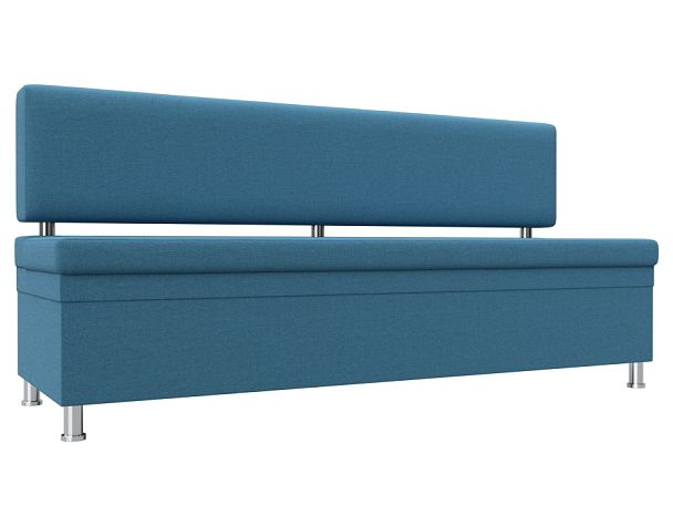 Диван кухонный прямой Стайл Рогожка голубой - Вид 1