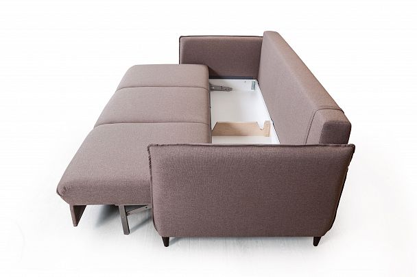 Hans диван-кровать прямой с подлокотниками рогожка серый - Вид 6