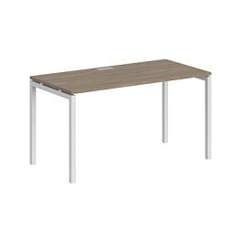 Стол Sigma 1600х700х750 / профиль: 40х40 белый; столешница: дуб темный - Фото предпросмотра