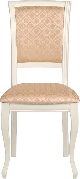Стул деревянный с мягким сиденьем Арктос Слоновая кость/Бежевый жаккард - Вид 2