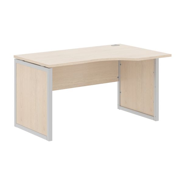 Стол эргономичный XQPCET 149(R) Бук Тиара/Алюминий 1400х900х750 XTEN-QP - Вид 1