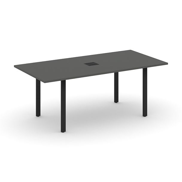 Style Project Direct Direct Стол переговорный SN-6P.SPRG-198 Антрацит/Металл Черный 1980*980*750 - Вид 1