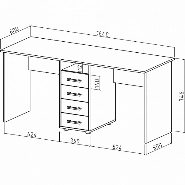 Стол письменный Остин-8 - Вид 2