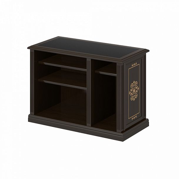 Стол компьютерный "Версаль люкс" ПК-ВРЛ-СТК110Х55К/И3/1-В1-981 темный орех - Вид 1