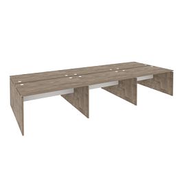 Onix Рабочая станция O.D.RS-6.3.8 Тиквуд темный/Белый бриллиант 4140*1635*750 - Фото предпросмотра