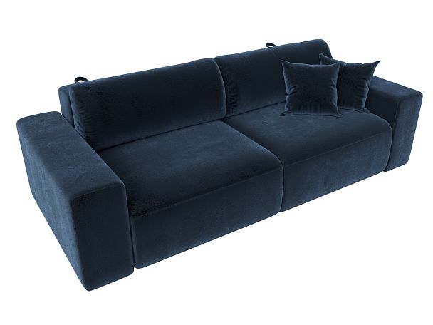 Диван прямой Лига-036 НПБ Классик Велюр синий - Вид 5