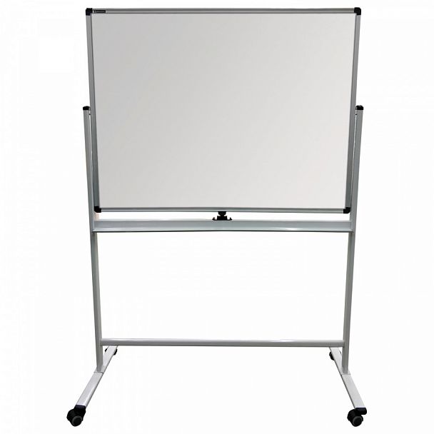 Доска для мела/магнитно-маркерная НА СТЕНДЕ 90х120 см, 2-сторонняя, зеленая/белая, BRAUBERG Premium, 236852 - Вид 1