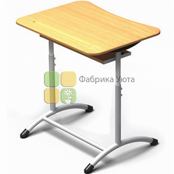 Парта одноместная ЭКСТРА (Р) с полкой, рег,, без наклона (1-3 гр) - Вид 1