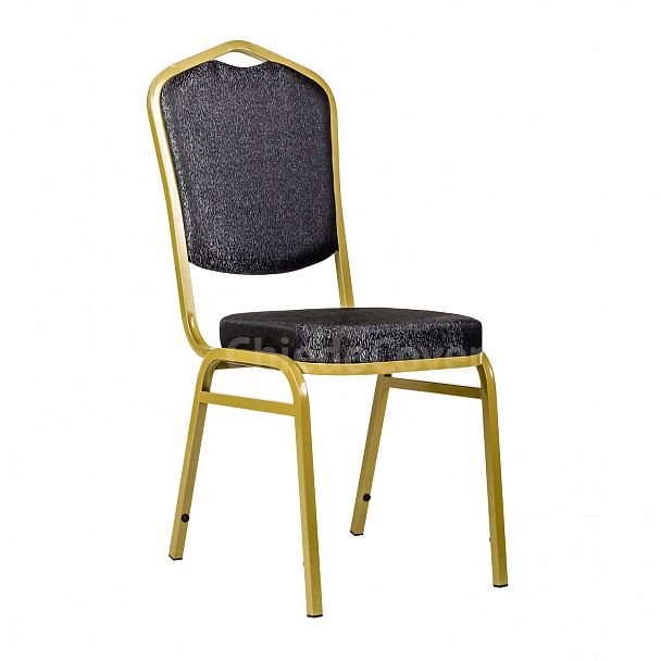 Стул Хит 20мм - золото, Сабо черный - Вид 1