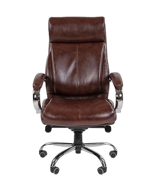 Кресло CHAIRMAN CH423, экокожа, коричневый - Вид 3