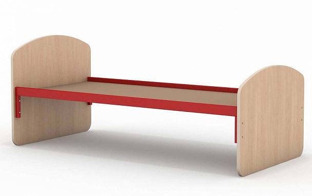 Кровать детская с металлическим основанием "714" клен, 1400 - Вид 1