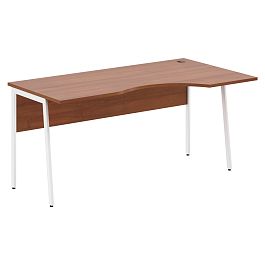 Стол прямой СА-1P(R) Орех Французский/Белый 1600х900х755 IMAGO PLUS - Фото предпросмотра