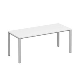 Стол письменный на металлокаркасе КФ Комфорт КФ К.С1 1134 БП белый премиум / серый - Фото предпросмотра