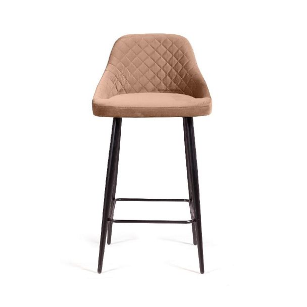 Стул барный Douglas ромб, бархат бежевый 5 - Вид 2