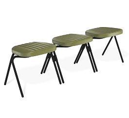 Скамья Sheffilton SHT-ST85-C1/S186 оливковый/черный муар - Фото предпросмотра