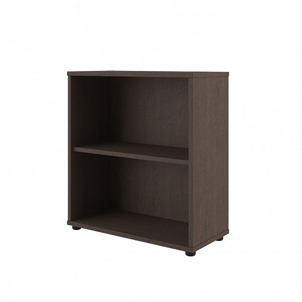 Стеллаж низкий Grand 78x36x84 тёмный дуб - Вид 1
