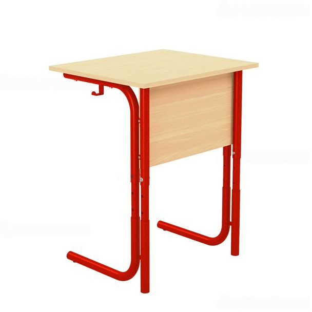 Стол ученический 101РВ, 1-местный, регулируемый на круглой трубе (м/к Красный, Синий, Зеленый), гр.5-7 - Вид 4