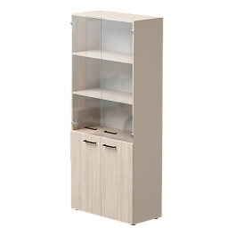 Шкаф комбинированный Everprof EVO 800х383x1835 Кашемир/Дуб Соната - Фото предпросмотра