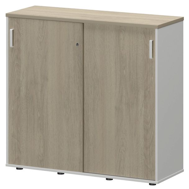 Тумба-купе СМТ-12.11К Тип2 Белый/Кронберг 1236x444x1150 Смарт - Вид 1