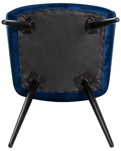 Стул обеденный DOBRIN ROBERT (черные матовые ножки, велюр V108-67 Тёмно-синий) - Вид 9