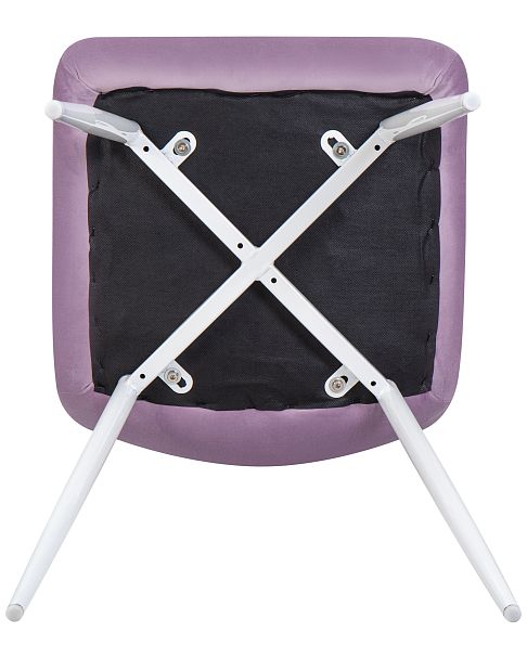 Стул обеденный DOBRIN ALEX (белые ножки, фиолетовый велюр (V108-49)) - Вид 8