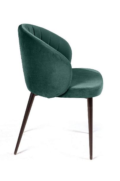 Стул Mont Blanc, бархат изумрудный 87 / черный конус - Вид 6