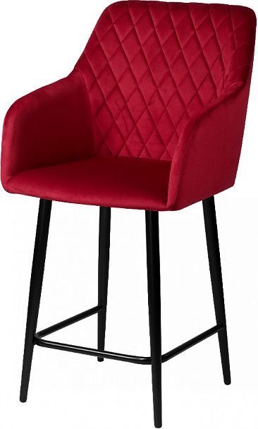 Комплект полубарных поворотных кресел Барли К, Confetti bordo/черный, 3 шт. - Вид 2