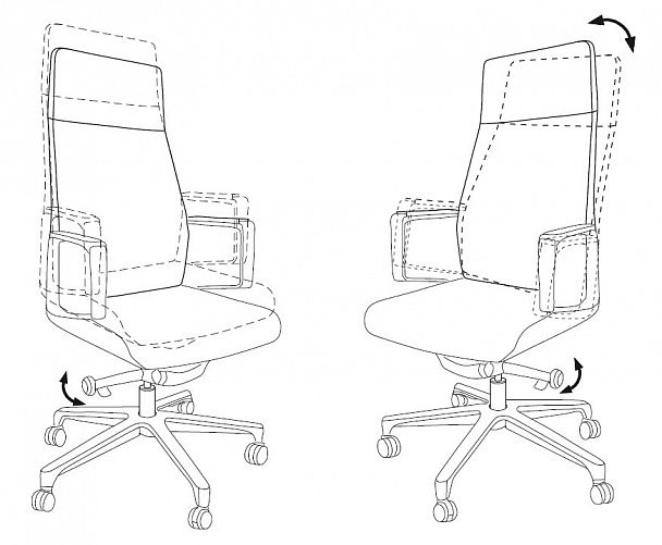 Кресло руководителя "JONS" beige - Вид 5