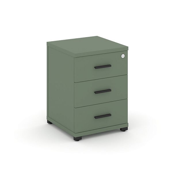 Concept Тумба опорная/приставная 3 ящ. CN.TUO-001 B Кобо/Металл Черный 420*420*583 - Вид 1