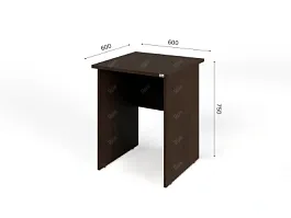 UNITY PС6-06 ВЕНГЕ Офисный стол прямоугольный Прямой 600х600х750 - Фото предпросмотра