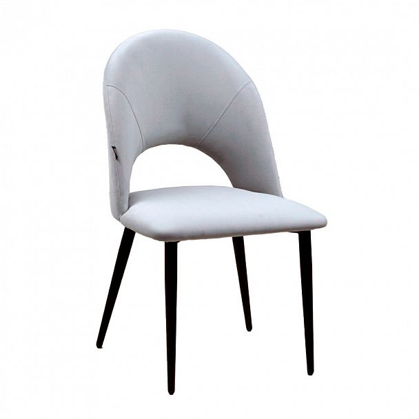 Стул Игнис, ножки черные, велюр серый - Вид 2