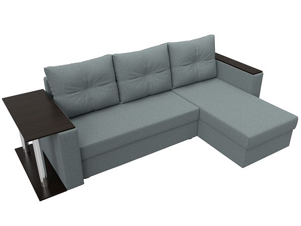 Диван угловой Атланта Лайт правый угол Рогожка серый - Вид 6