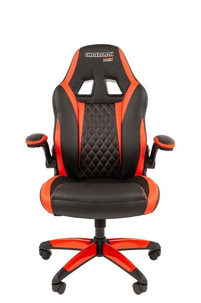 Кресло Chairman game 15 Россия экокожа черный/красный - Вид 2