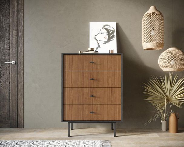 Комод вертикальный с четырьмя ящиками Emerson арт EM18 - Вид 4