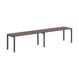 Стол 2-х местный EUWST 3567 Дуб Денвер тёмный/Мокко 3526х670х750 EDIS - Фото предпросмотра