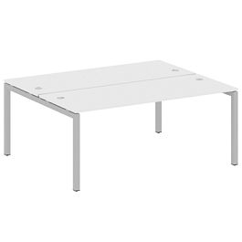 Metal System Quattro Р. ст. на П-образном м/к 50БП.РАС-СП-2.5 Белый/Серый металл 1800*1475*750 - Фото предпросмотра