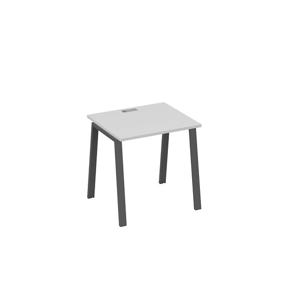 Стол письменный на металлокаркасе TRE A4 А4 Б3 011 БП серый / металлокаркас антрацит - Вид 1
