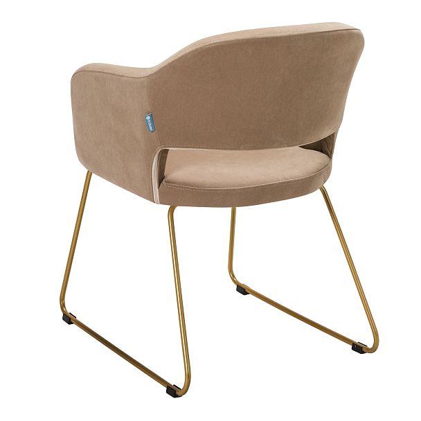 Кресло Oscar Diag beige/Линк золото - Вид 3