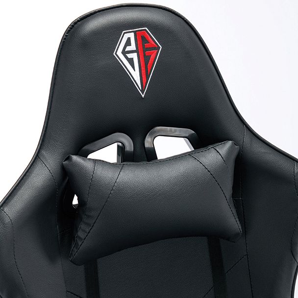 Кресло компьютерное BRABIX "Dexter GM-135", подножка, две подушки, экокожа, черное, 532800 - Вид 11