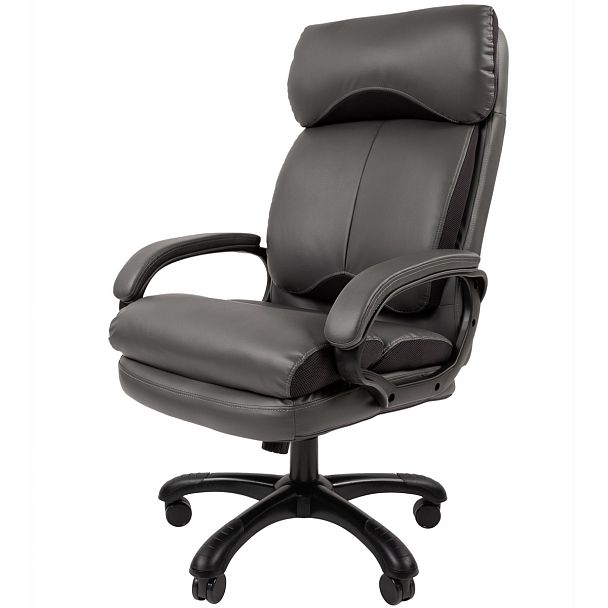Кресло CHAIRMAN 505, экокожа, серый - Вид 2