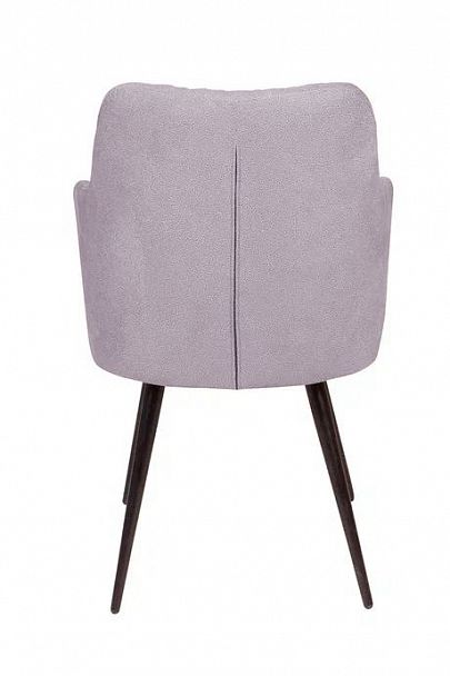 Стул поворотный на 90 градусов, функция возврата, антишум Hunt ромб, бархат светло-серый 26 / чёрный конус - Вид 5