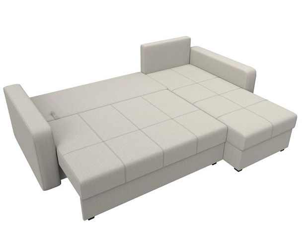 Диван угловой Ливерпуль Лайт правый угол Рогожка бежевый - Вид 8