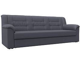 Диван прямой Карелия Экокожа серый - Фото предпросмотра