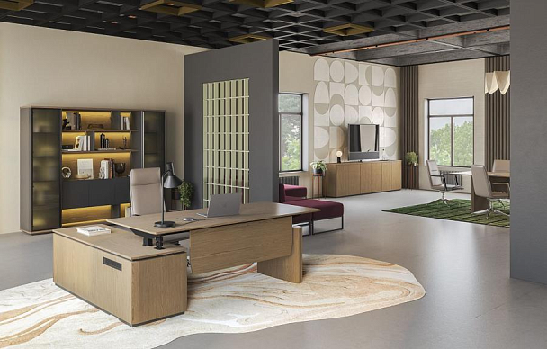 Стол руководителя ION на электроприводе, без экрана ИН 102 ГР - Вид 5