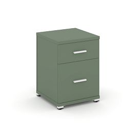 Concept Тумба опорная/приставная 1 ящ.+1 распаш. фасад CN.TUO-004 W Кобо/Металл Белый 420*420*583 - Фото предпросмотра