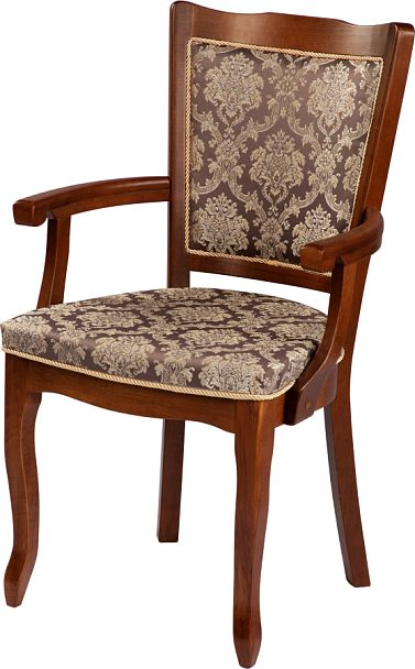 Кресло деревянное с подлокотниками Лорель Миланский орех - Вид 1